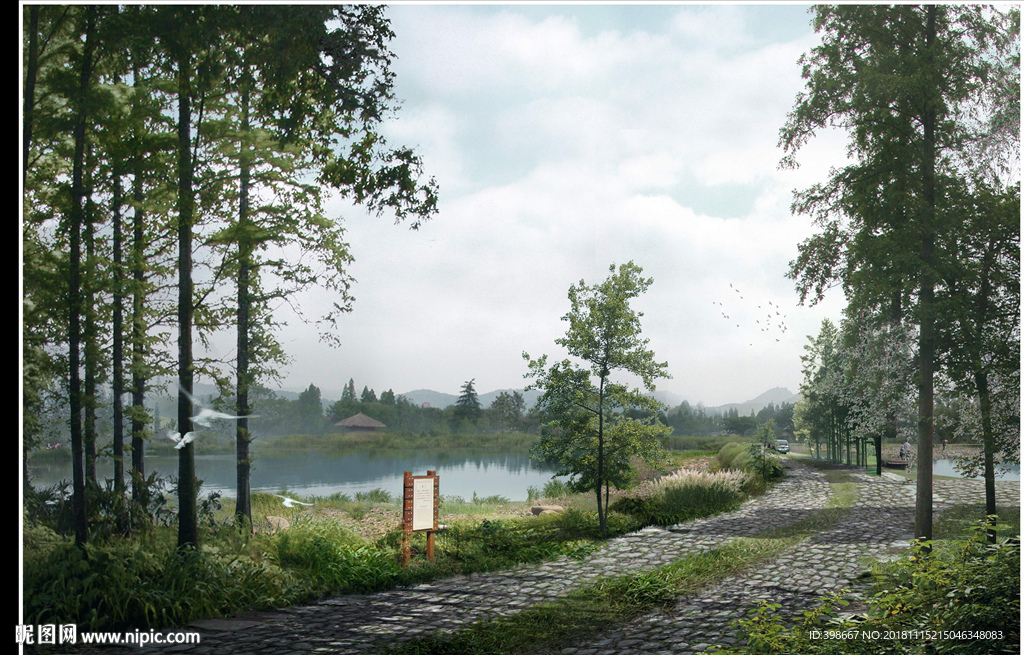 鸟瞰图 房地产效果图 小区效果