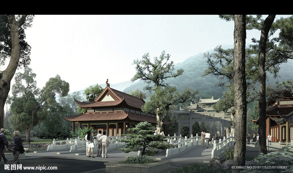 鸟瞰图 房地产效果图 小区效果