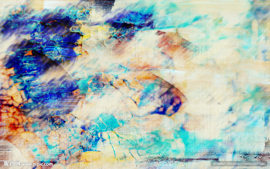 抽象油画