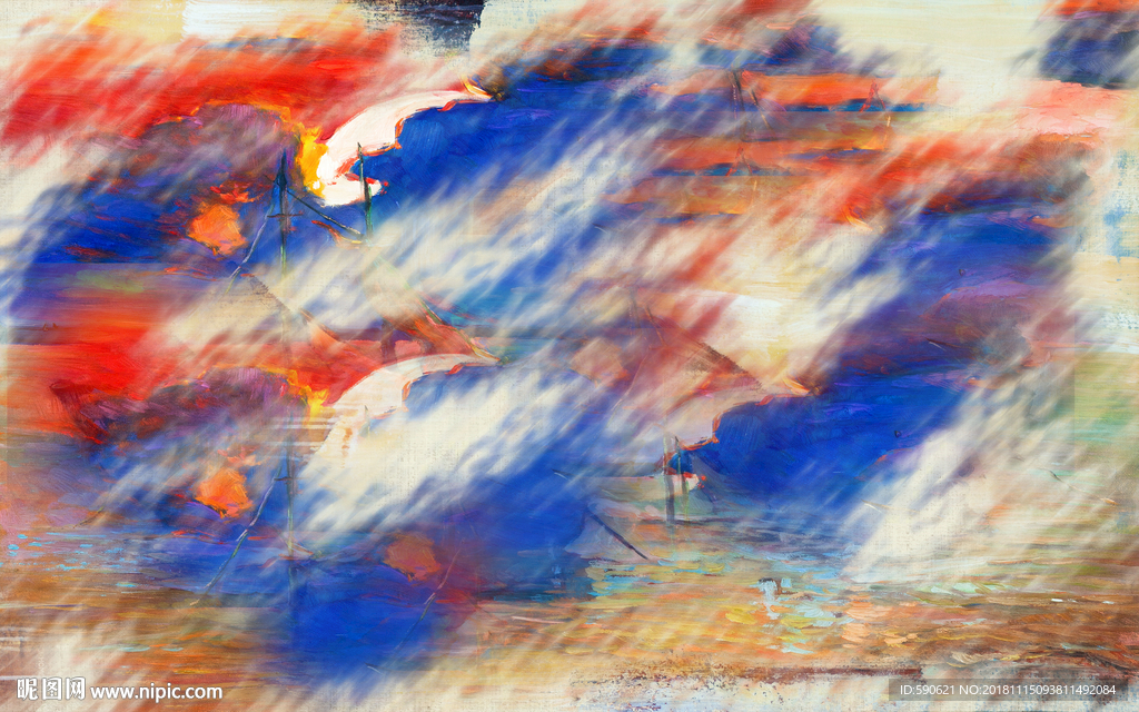 抽象油画