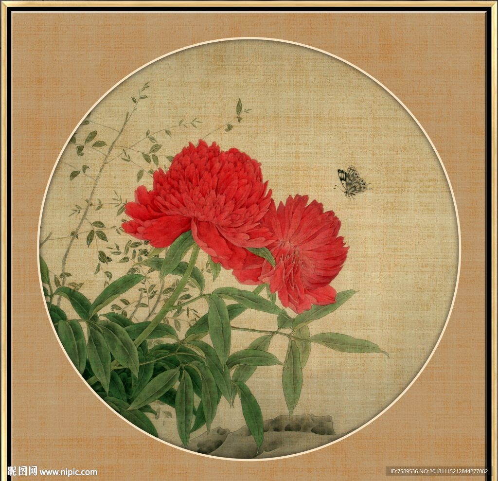 新中式工笔花鸟画