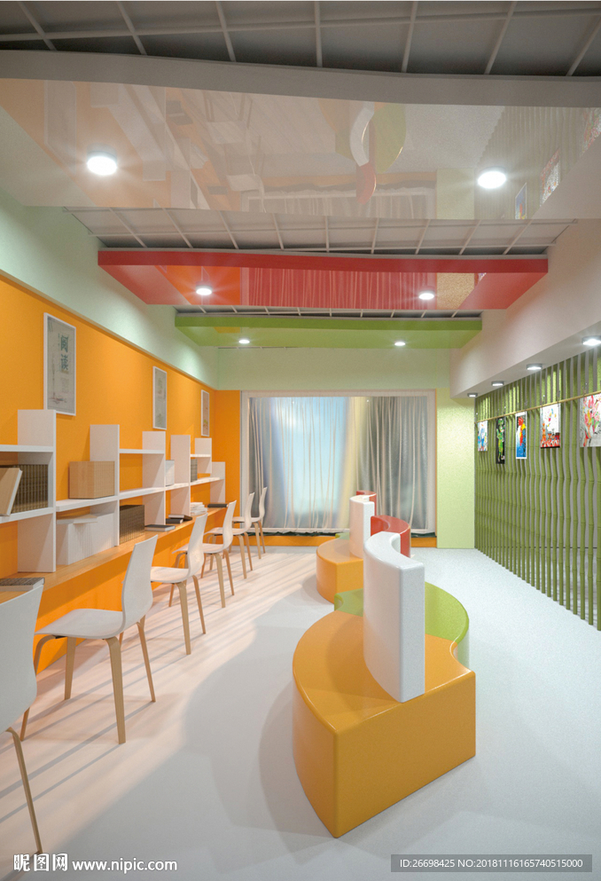 图书室设计 室内设计