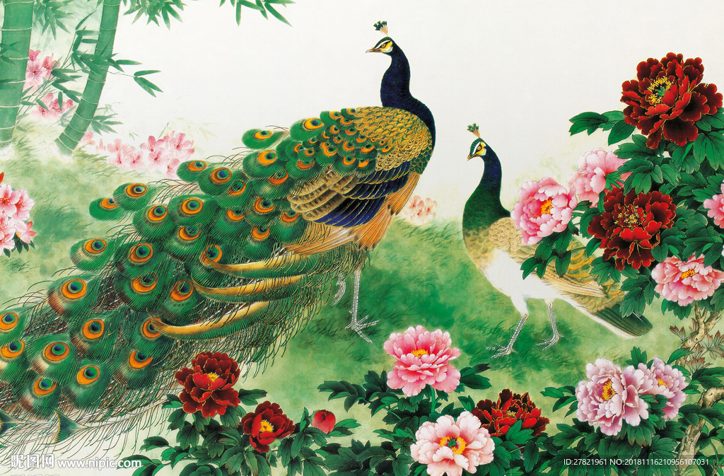 风景背景墙