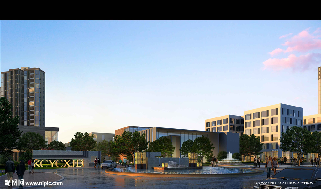 房地产效果图 小区效果图 别墅