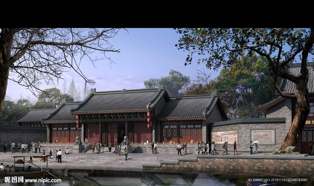 房地产效果图 小区效果图 别墅