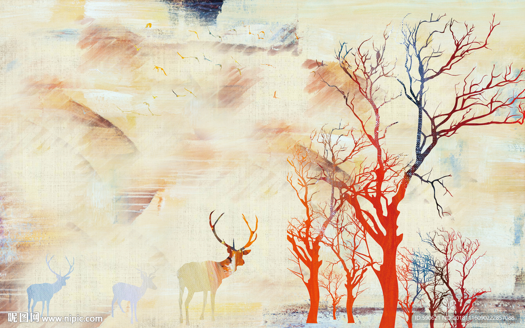 抽象油画