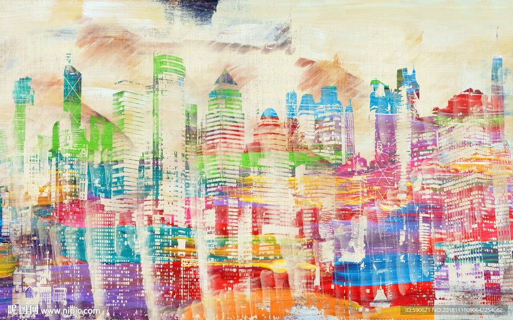抽象油画