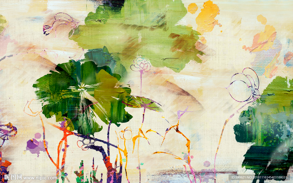 抽象油画