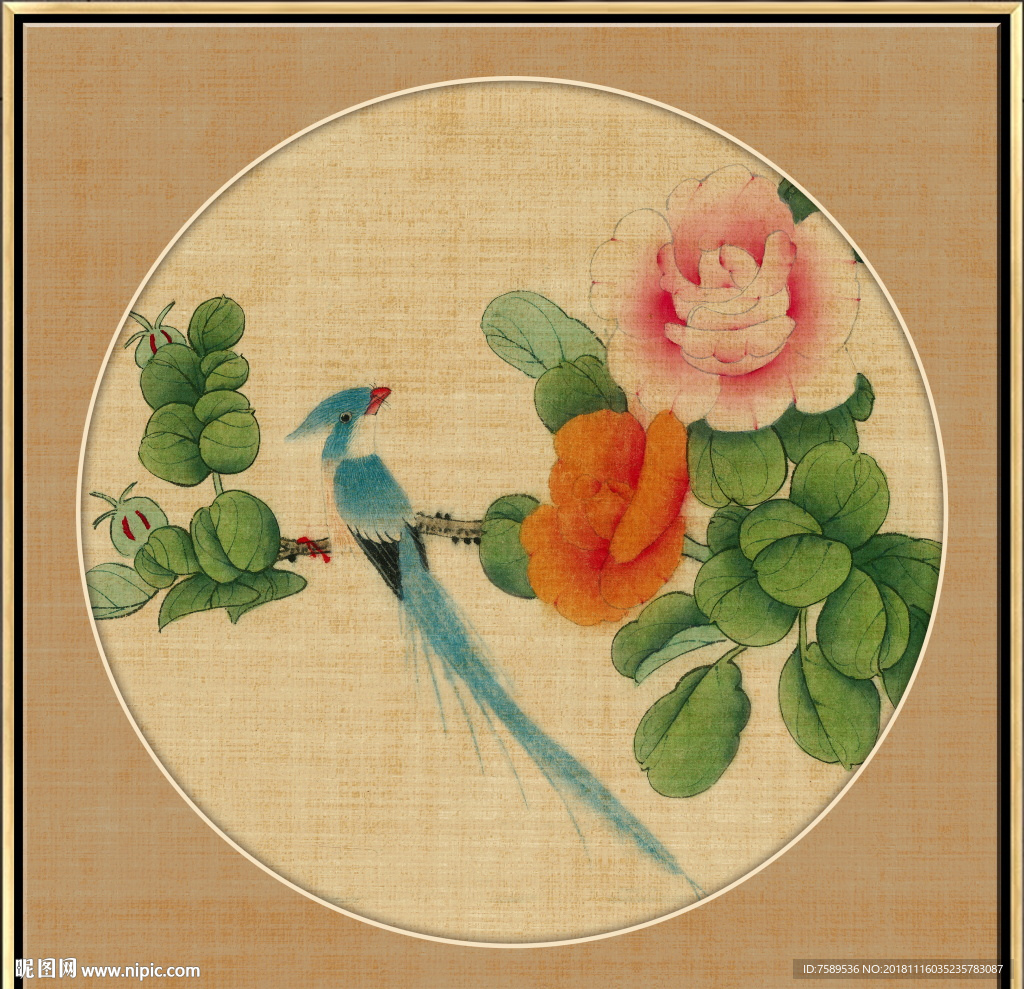 新中式工笔花鸟画