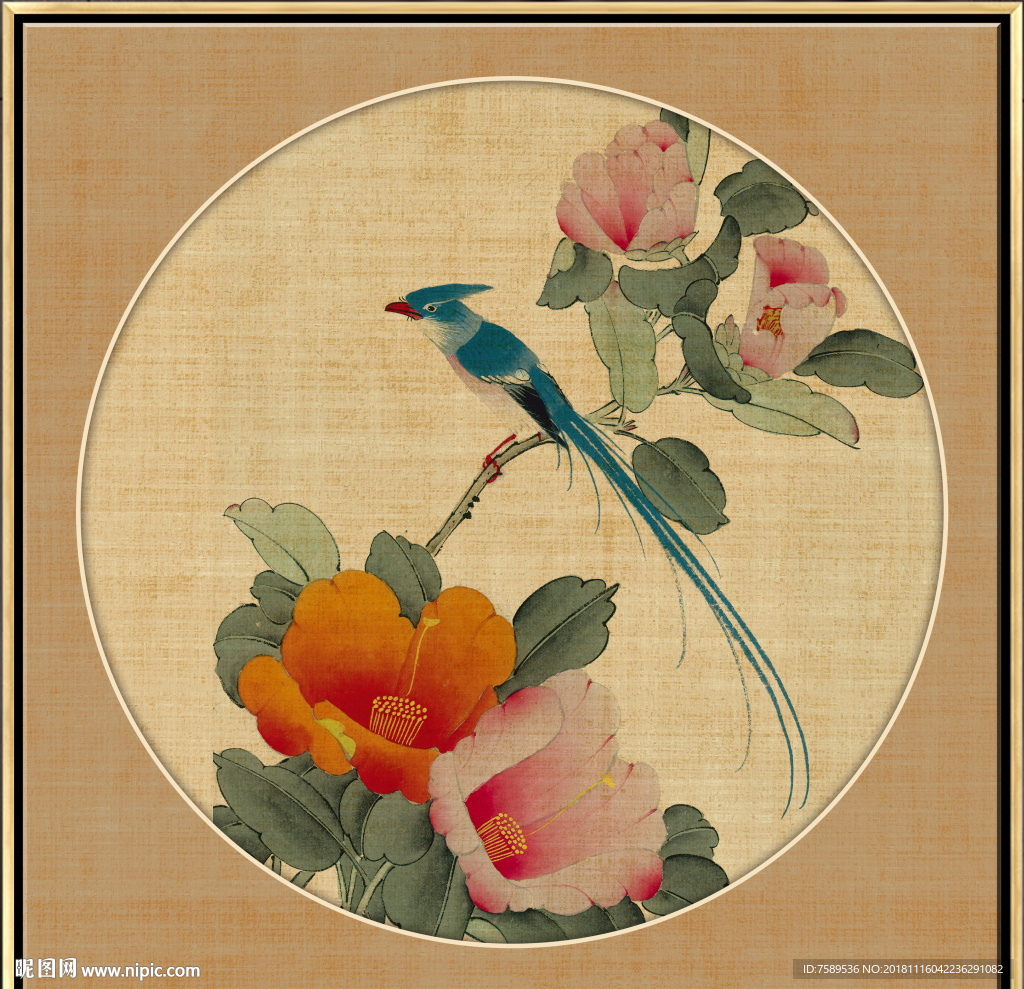 新中式工笔花鸟画