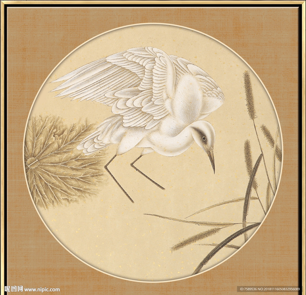 新中式工笔花鸟画