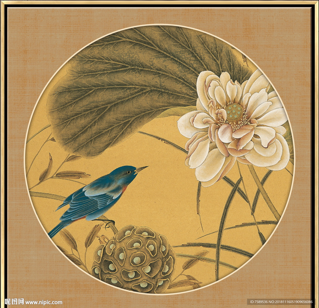 新中式工笔花鸟画