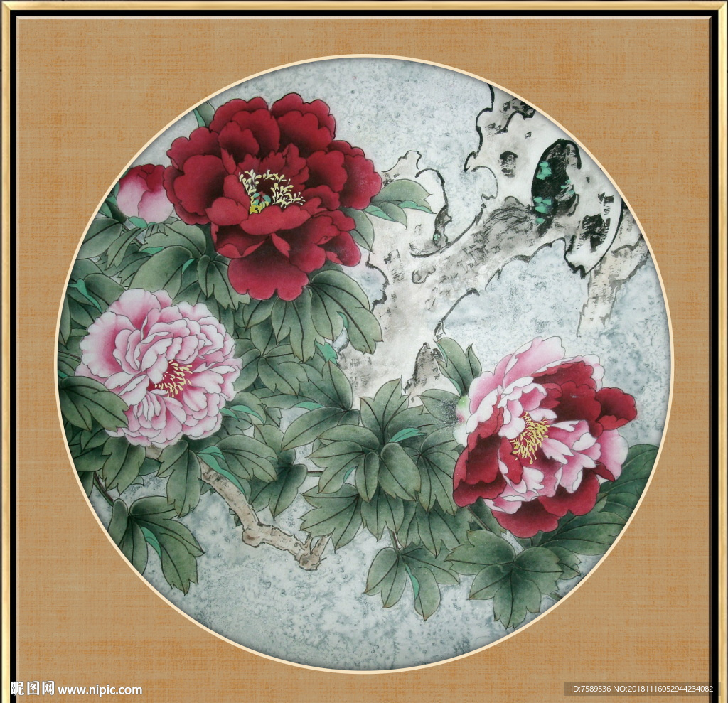 新中式工笔花鸟画