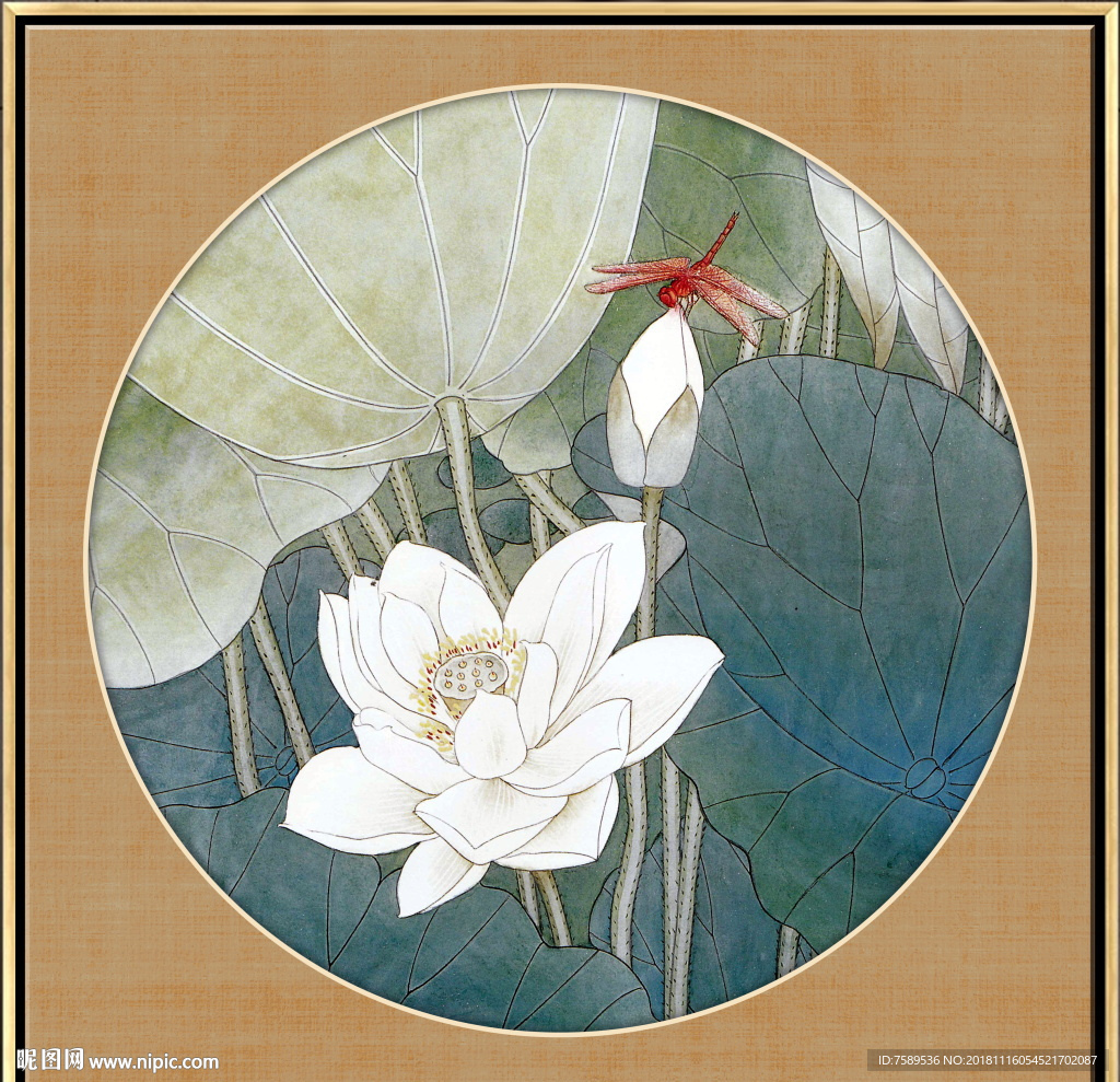 新中式工笔花鸟画