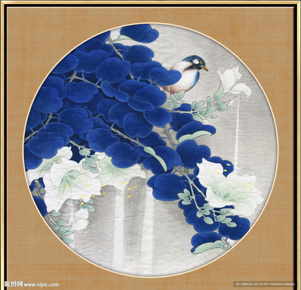 新中式工笔花鸟画