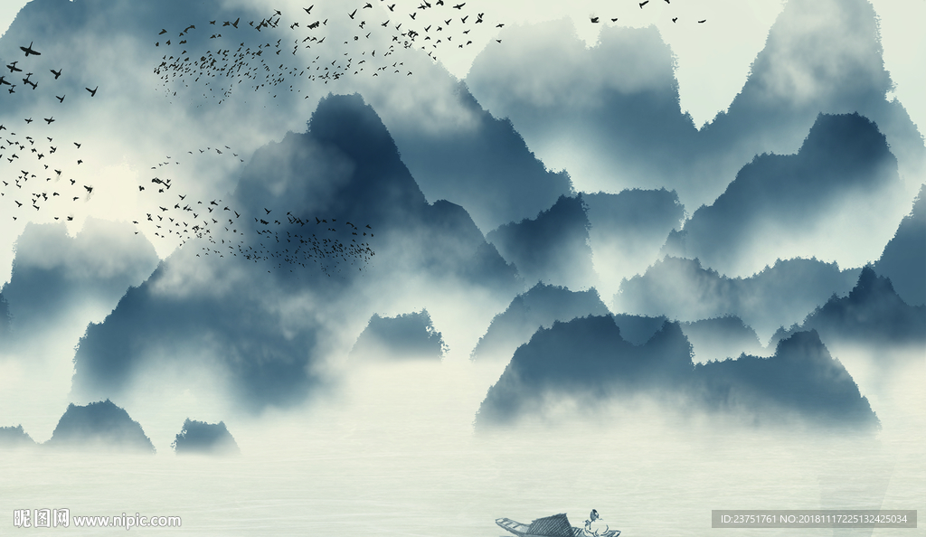 水墨山水风景