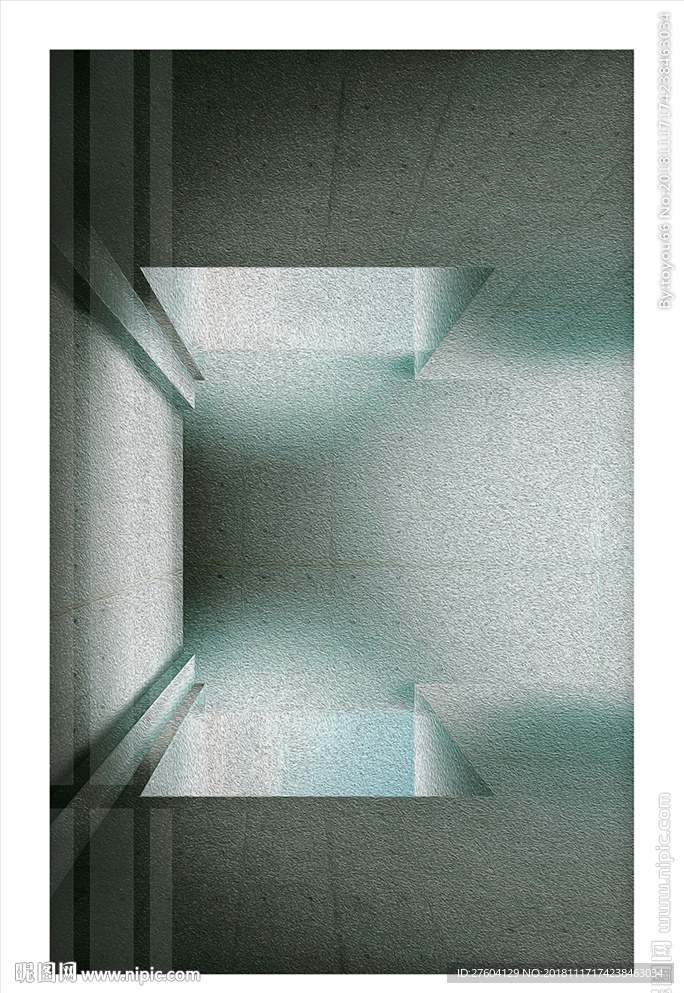 对称创意空间立体造型装饰画