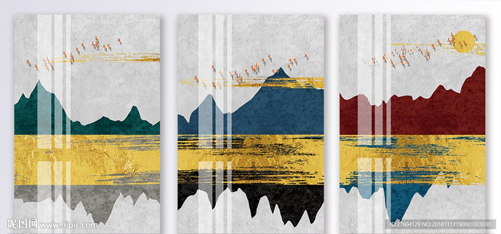 中式山川风景创意装饰画