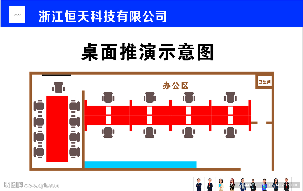 桌面推演示意图