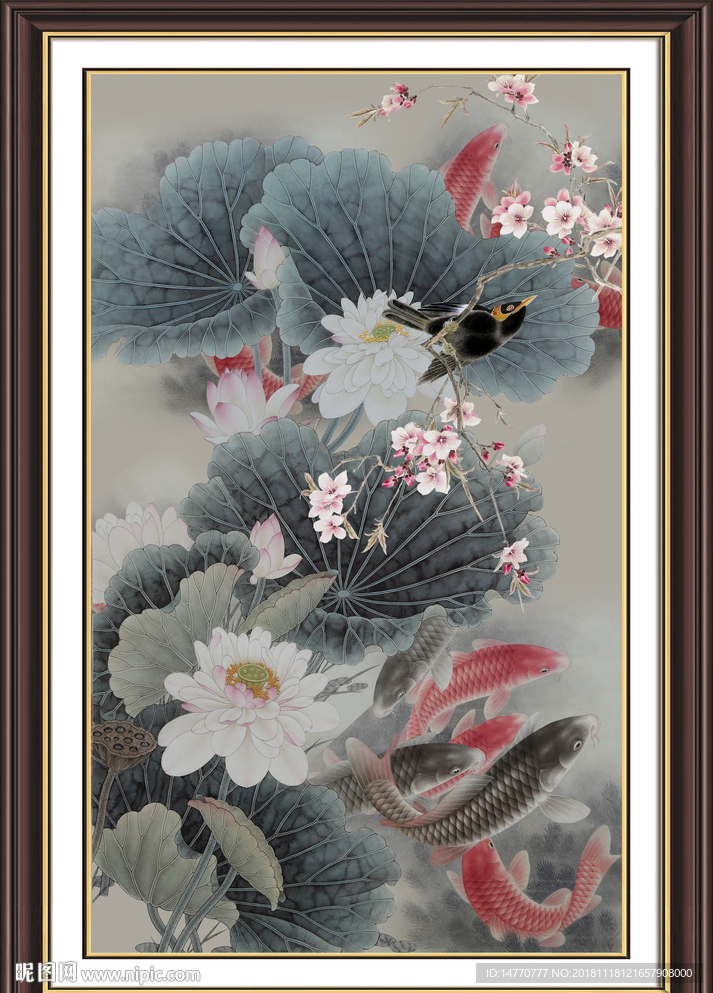 国画荷花 水墨 水墨荷花