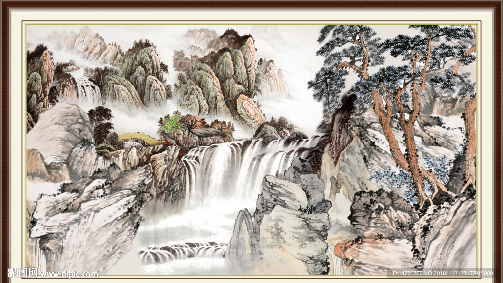 巨幅山水画