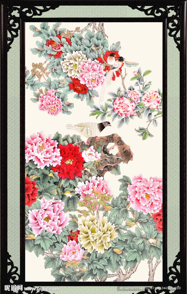 国画牡丹