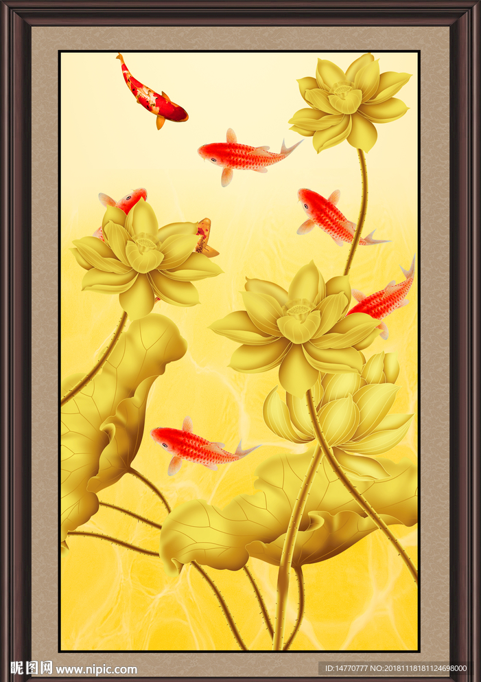国画荷花