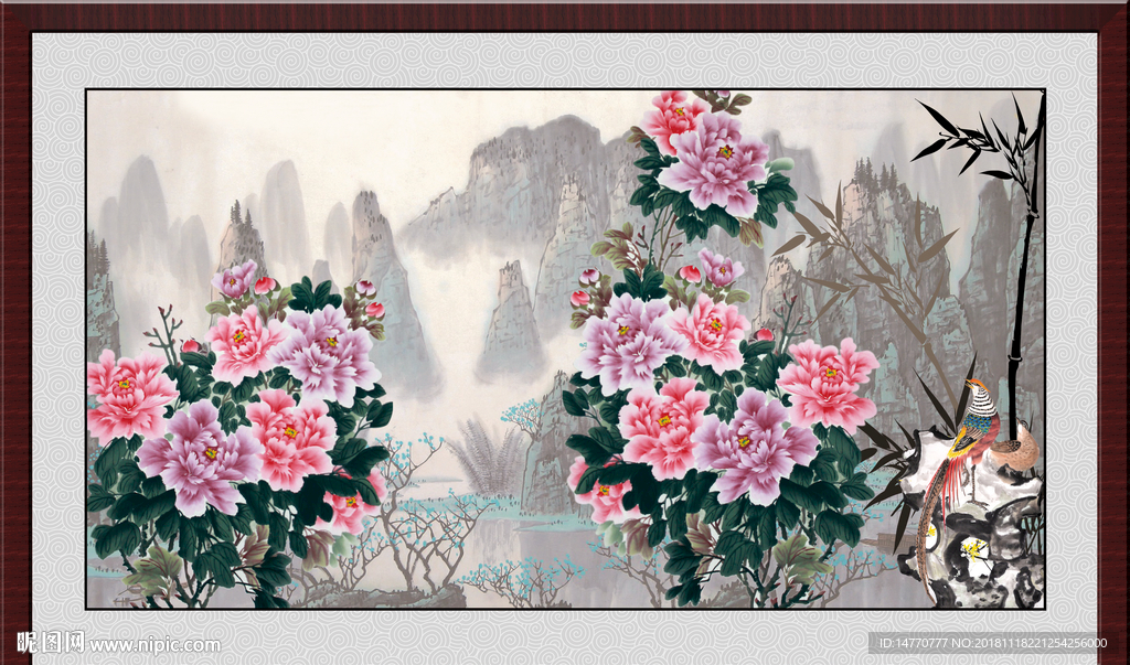 国画牡丹