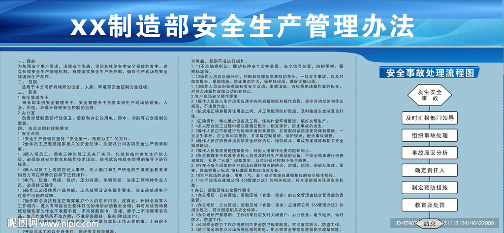 制造部安全生产管理办法
