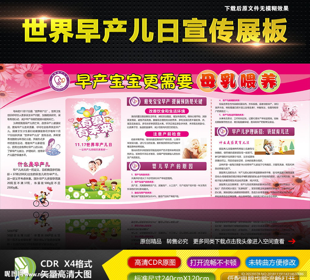 2018年世界早产儿日宣传展板