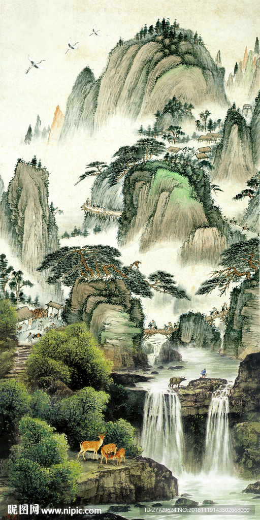 国画山水画