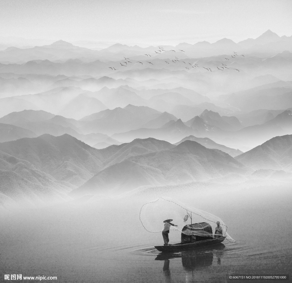 新中式山水画