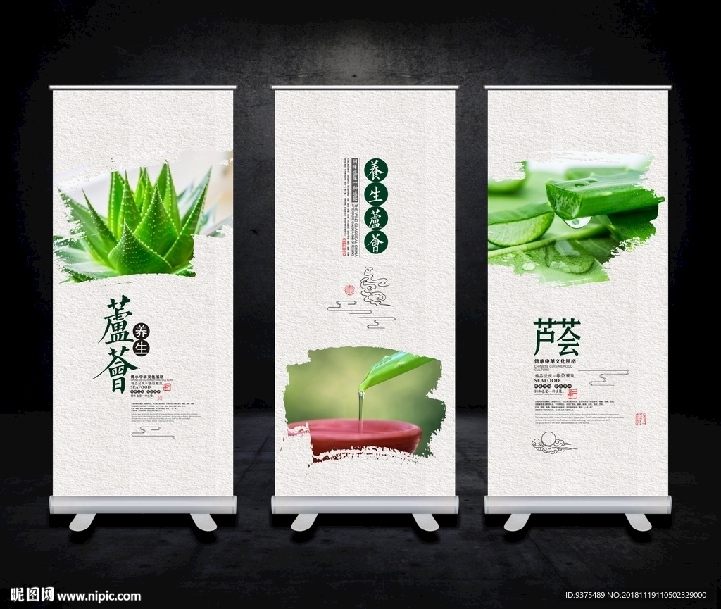 芦荟养生海报