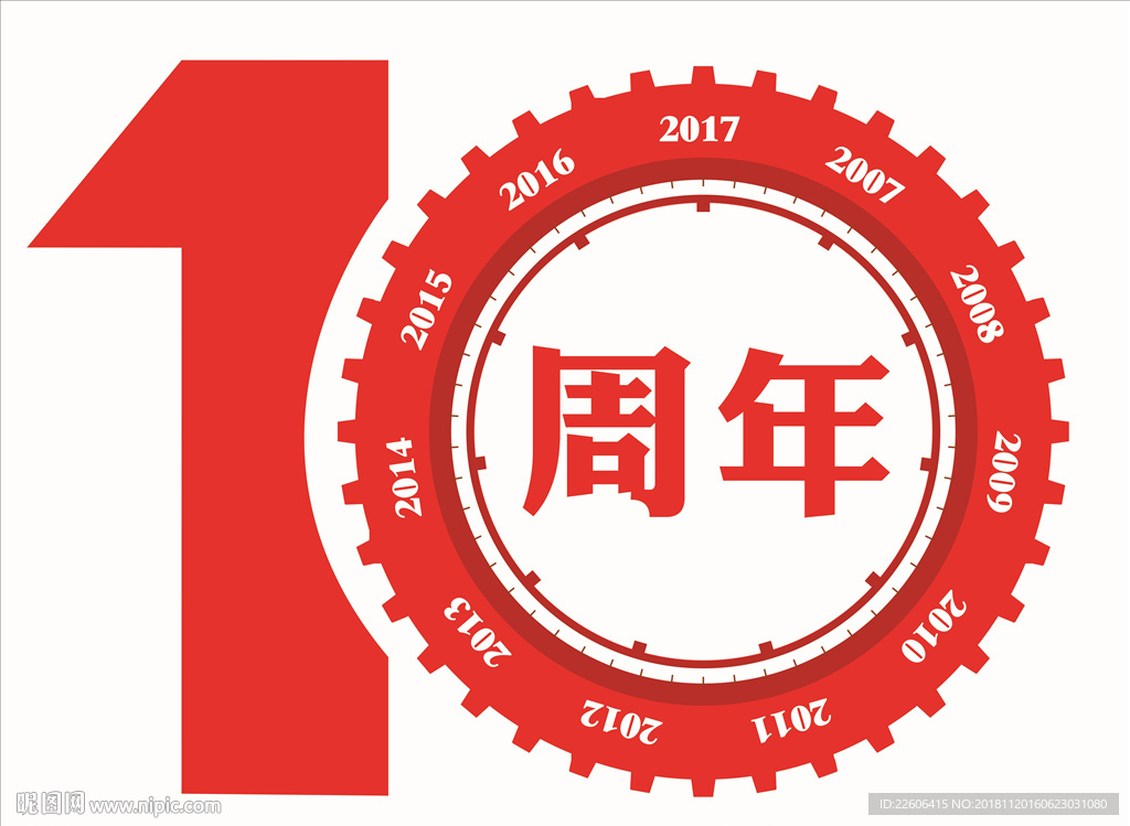 10周年庆  年轮图