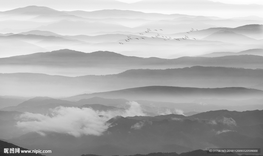 水墨山水画