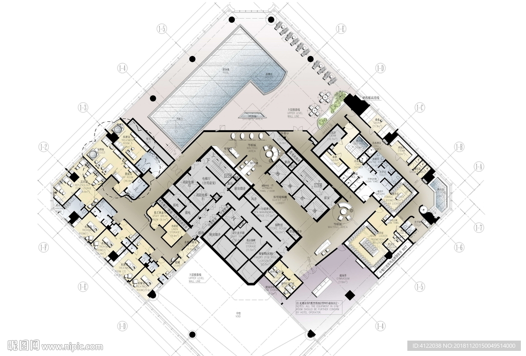 五星级酒店 酒店施工图 酒店设