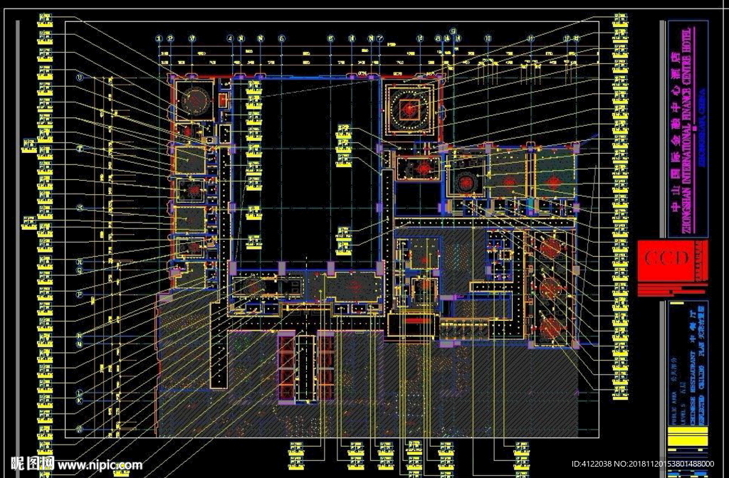 五星级酒店 酒店施工图 酒店设