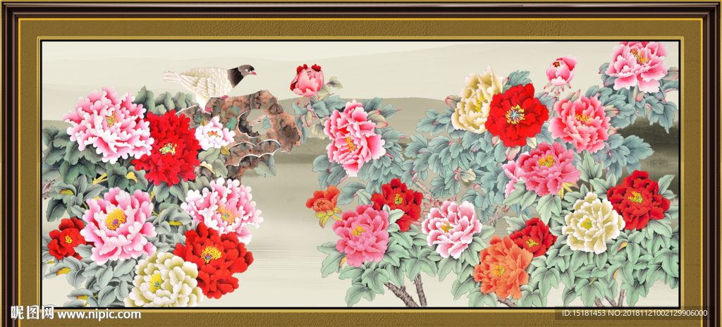 国画牡丹