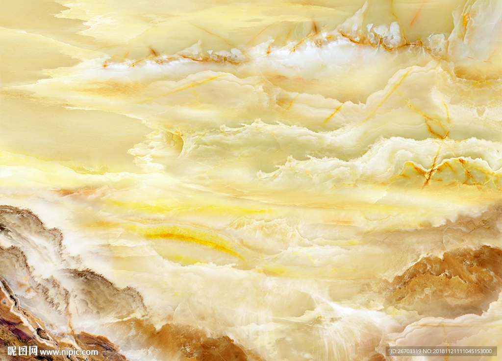 大理石山水画背景墙装饰画