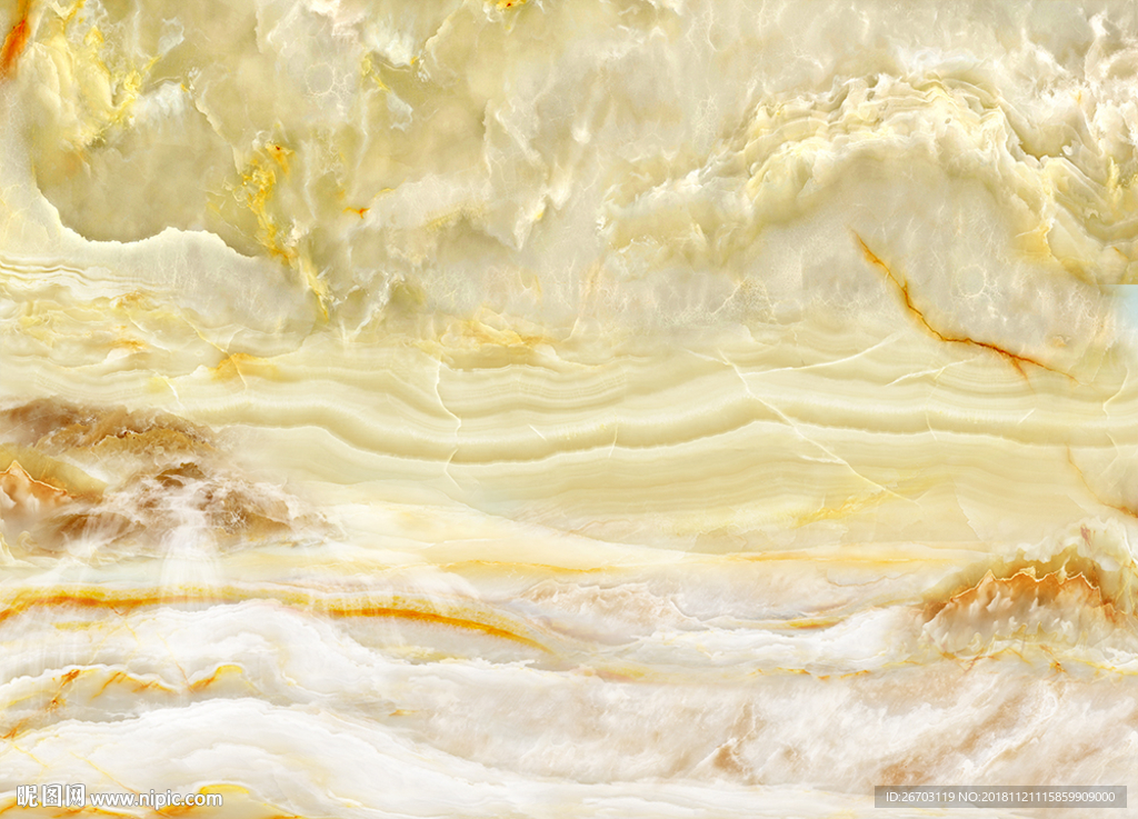 大理石纹山水画背景墙