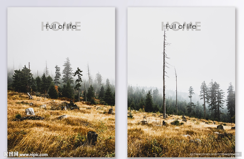 北欧风光现代简约风景装饰画