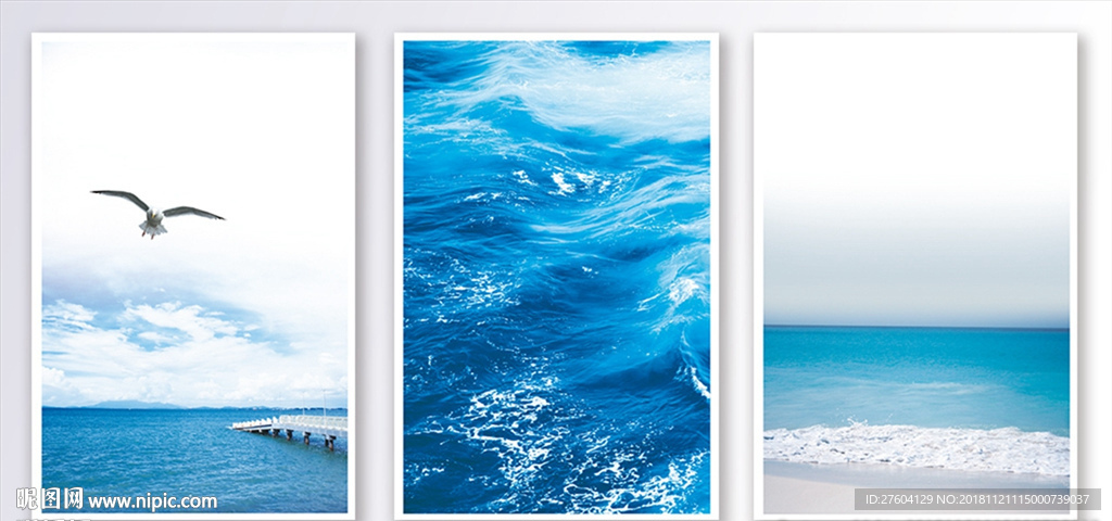 简欧海洋风景创意装饰画