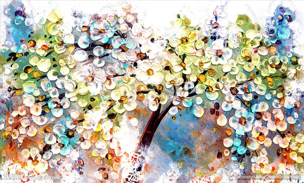 花卉油画