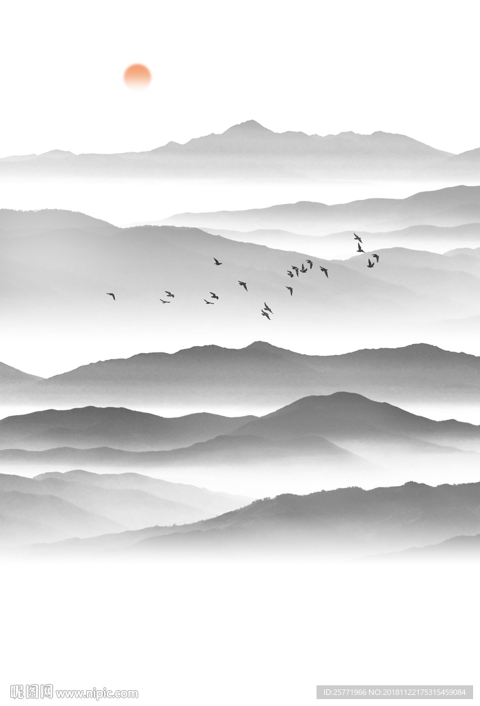高清山水素材 山水画