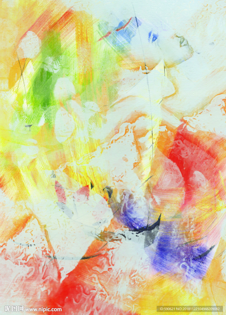 美女油画