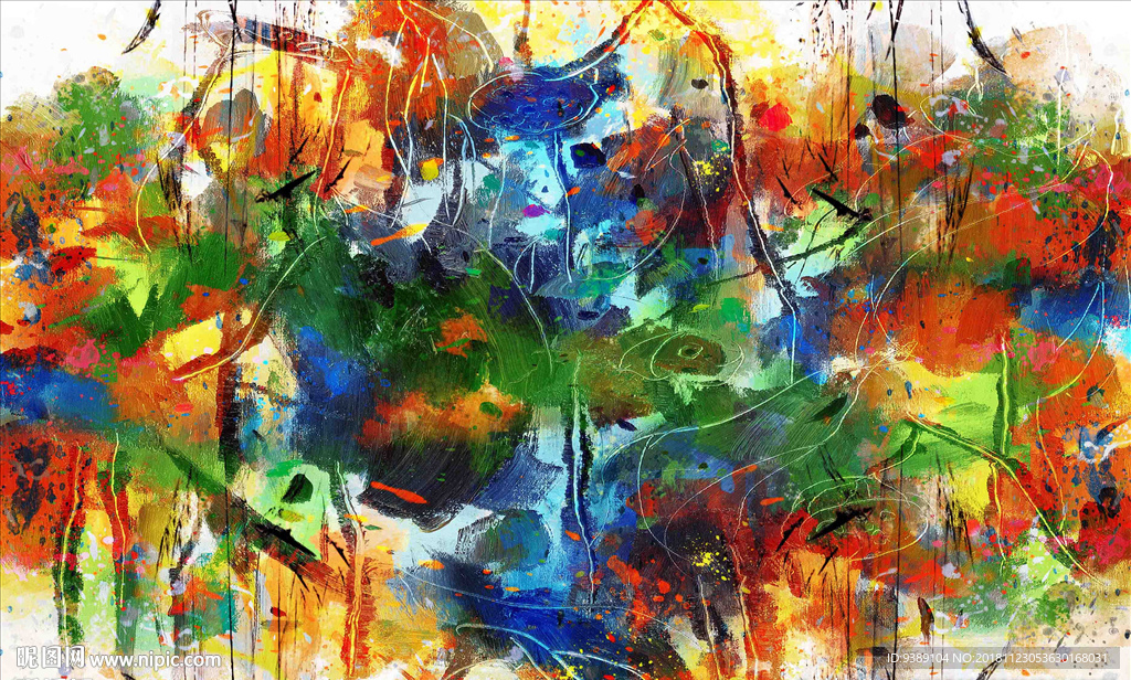 抽象油画