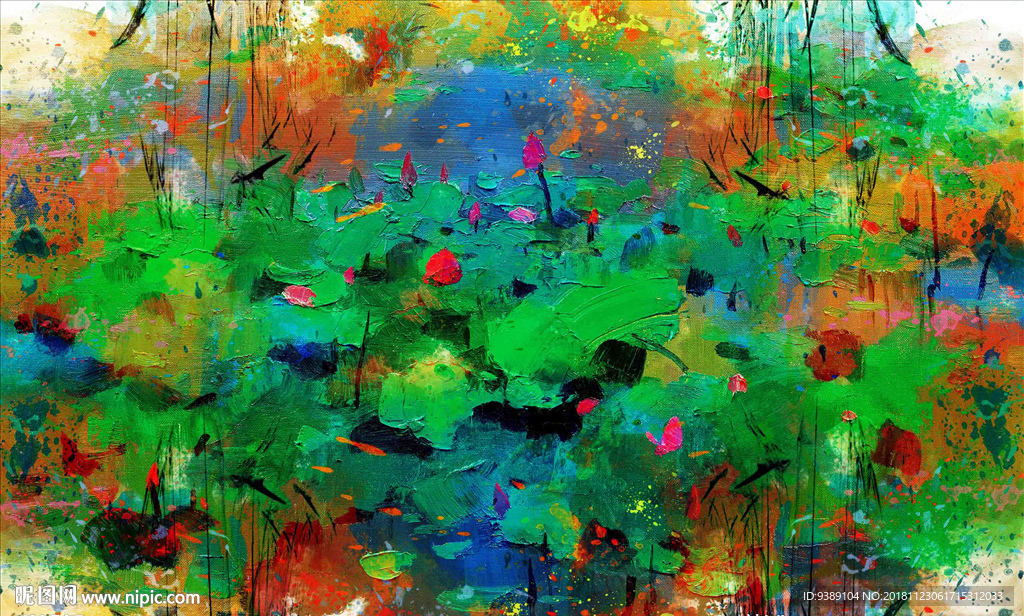 抽象油画