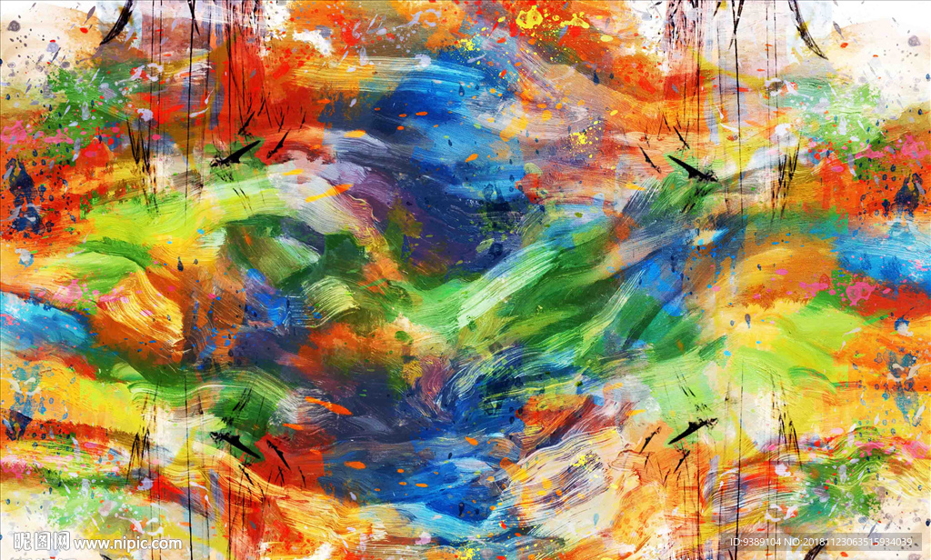 抽象油画