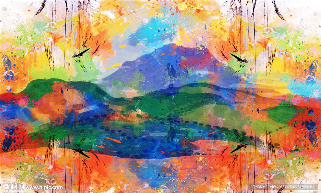 抽象油画