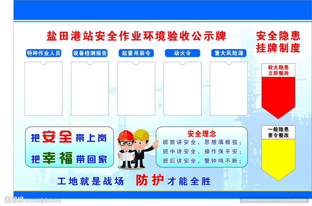 环境验收公示牌